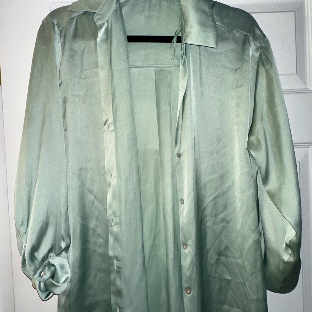 Zara Light Green Men's Button Down Shirt